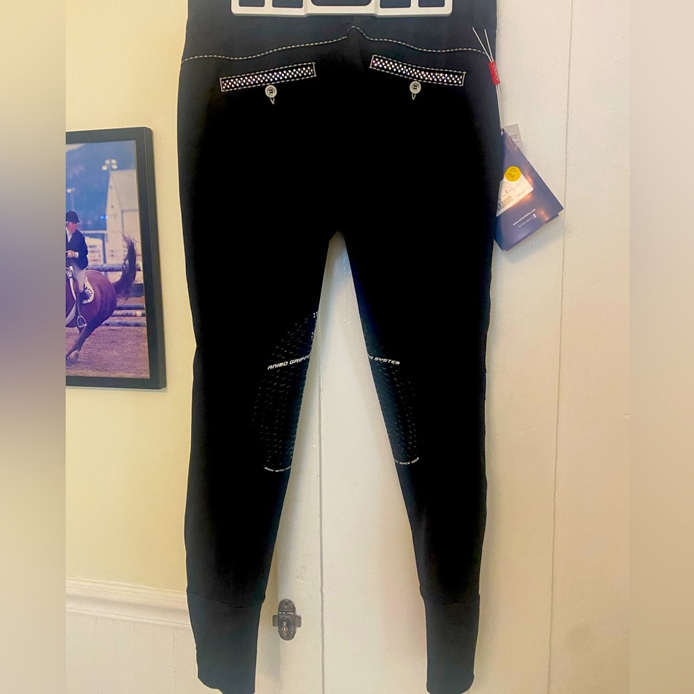 NWT Animo Navy Nibbio breeches. Sparkle details! Super comfy and stretchy.